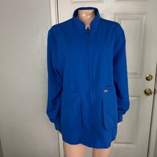 Figs Women's Sebina Scrub Top XXL Shirt Jacket Zip Nurse Uniform G3-14