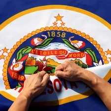 Anley Rip-Proof Double Sided 3-Ply Minnesota State Flag 3x5 Ft Minnesota MN Flag