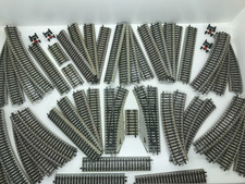 MARKLIN HO M SERIES BULK LOT OF Ex LAYOUT TRACK & POINTS 50 + ITEMS