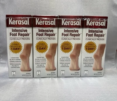 4 Pack KERASAL Intensive Foot Repair Ointment .5 oz ea New Sealed