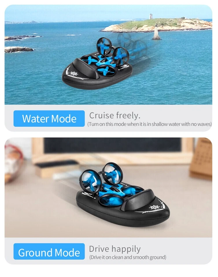 JJRC H36F 2.4G Fahrzeug Drohne Boot Fernbedienung Spielzeug 3D Flips Headless - Bild 4 von 4