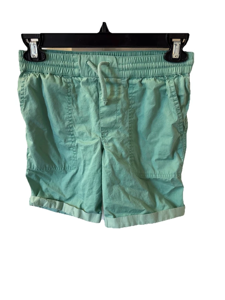 Boys RALPH LAUREN Polo Sz 8 Shorts Elastic Drawstring Waistband Green Logo - Image 2 of 4