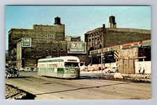 Union IL-Illinois, Illinois Railway Museum, Tram, Vintage Souvenir Postcard