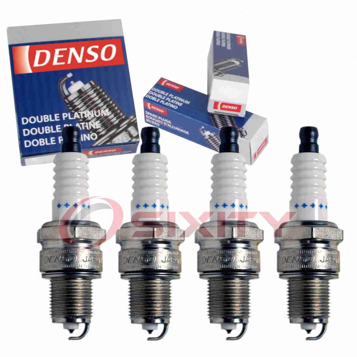 4 pc Denso Platinum Long Life Spark Plugs for 1983-1987 Dodge Charger 1.6L zy