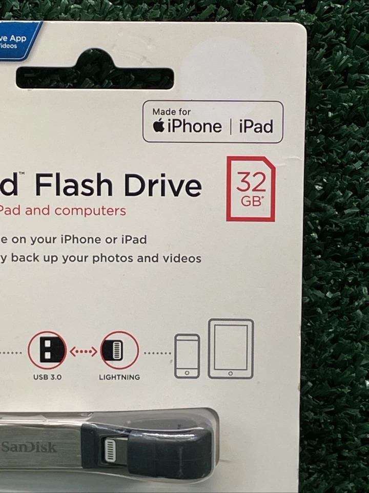 Sandisk iXpand Flash Drive 128GB USB 3.0 for iPhone/iPad SDIX30C New Sealed - Image 2 of 4
