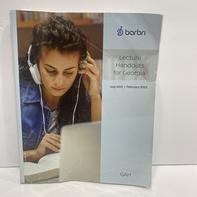Barbri Lecture Handouts for MEE-MBE | Jul 2021 - Feb 2022 | Bar Review | Used