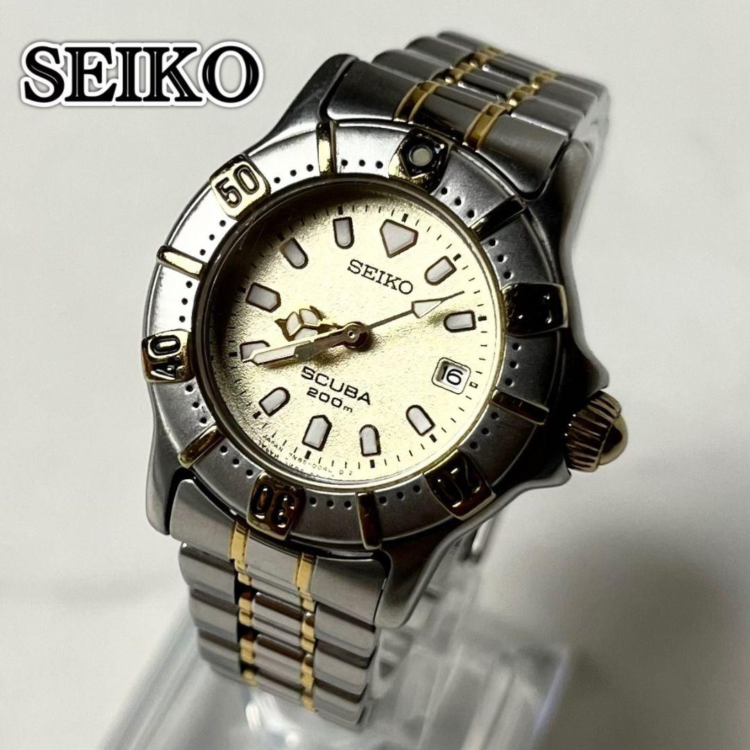 セイコー ダイバーズウォッチ スキューバ200　7N85 0040 SEIKO SCUBA 7N85-0040 200m waterproof wristwatch combination