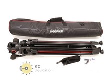Neewer LL38 Heavy Duty Video Tripod Fluid Drag Head Black/Red