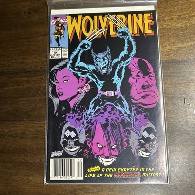 Wolverine #31 Vol. 2 1990 Marvel Comics 1st App 8.0 Comic Book Q53-109