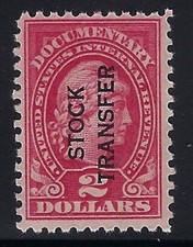 U.S., 1928, Scott #RD31, $2.00 Stock Transfer,  Mint, Never Hinged