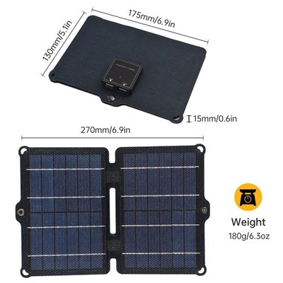 8W 5V Foldable Solar Panel Mini Solar Power Polycrystalline Silicone Solar XWSK
