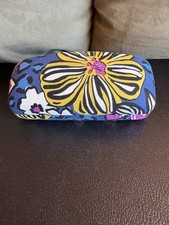 Vera Bradley Floral Hard Shell Eyeglasses Clamshell Sunglasses Case Hinged