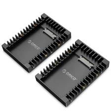 [2Packs] 2.5 SSD SATA to 3.5 Hard Drive Adapter Internal Drive Bay Converter ...