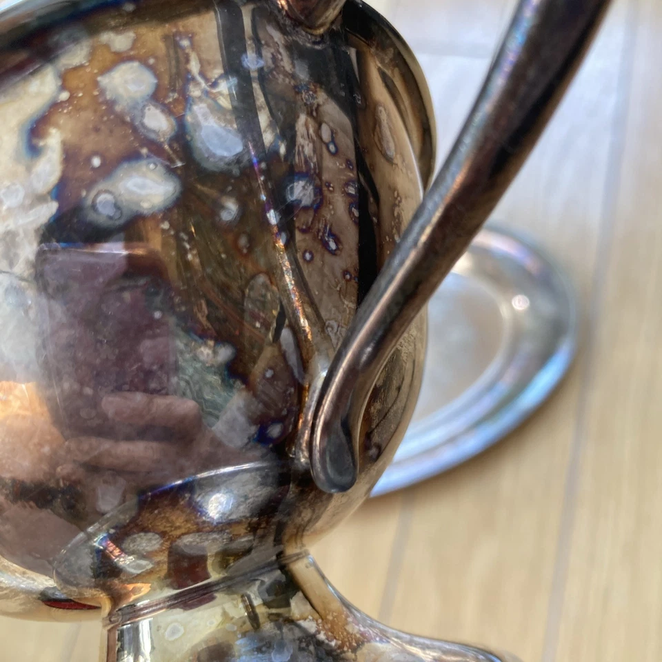 Antiguo barco Gravy enchapado en plata sobre una base Forbes Silver Company de 1930’s Foto 4 de 4