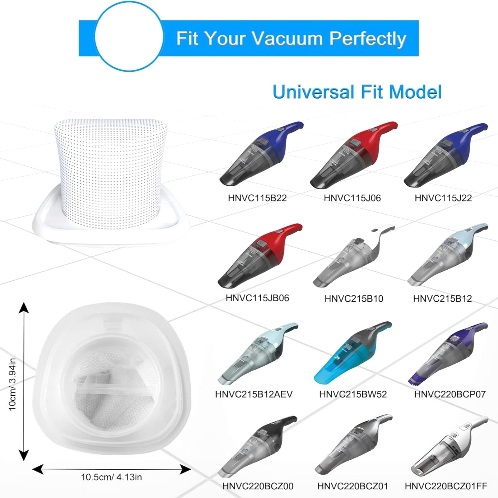 New 3pcs Vacuum Filter Replacements Compatible For Black And Decker Dustbuster