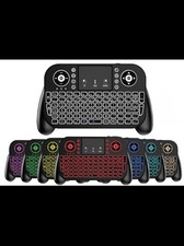 Bluetooth  2.4GHz RF Wireless Mini Keyboard Remote Control Touchpad Mouse Co...