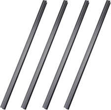 4 Pieces Hanging File Rails PVC Black File Rails Hanging System Keeping Your Fol