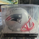 Julian Edelman New England Patriots signed JSA COA Mini Helmet