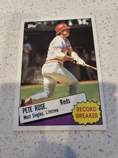 1985 Topps - Record Breaker #6 Pete Rose Hall of Famer/Baseball Legend