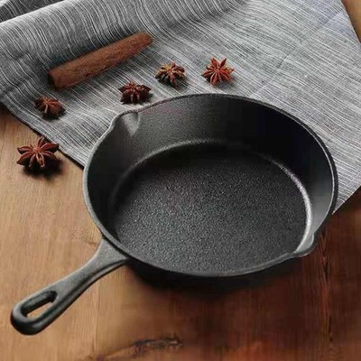 3 Piece Frying Pan Set Cast Iron Prevent Stick Multifunction Mini Fry Egg Pan Wi