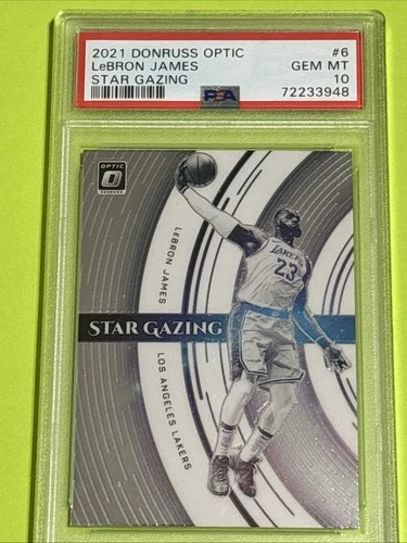 2021 Donruss Optic LeBron James Star Gazing #6 PSA 10! Lakers, Nice card!