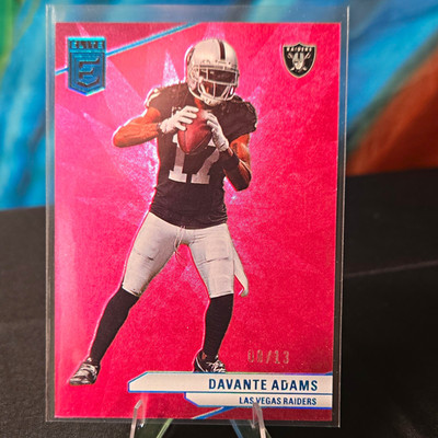 Panini 2024 Donruss Elite Football Davante Adams #33 Pink /13 Raiders