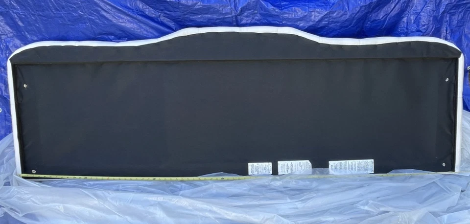 "Cabecero cama king size acolchado blanco Skyline Furniture 79"" apenas usado hecho en EE. UU. Foto 2 de 4