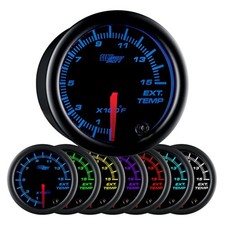 7 Color Egt Pyrometer Gauge Kit - 1500f Exhaust Temperature 2-116 52mm