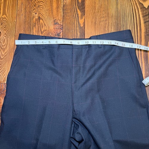 Vintage Union Made In USA Stafford Navy 2 Piece Suit Men's 40-L Long Tall - Picture 14 of 15