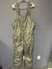 All In Motion Unisex Snow Bib Pants M Water  Wind Resistant Green