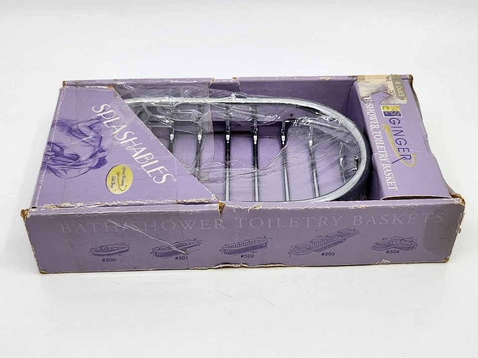 Cesta de jabón Ginger® Splashables 6" latón macizo pulido cromo 500-26 Foto 3 de 4