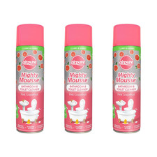 Airpure Mighty Mousse Pink Grapefruit Bathroom & Toilet Cleaner 500ML x3 4.94 per litre