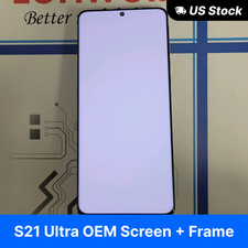 Samsung Galaxy S21 Ultra OEM Original Screen Display w/ Midframe Grade A/B