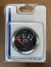 Vdo Vision Chrome 24v Voltmeter Part 332-191