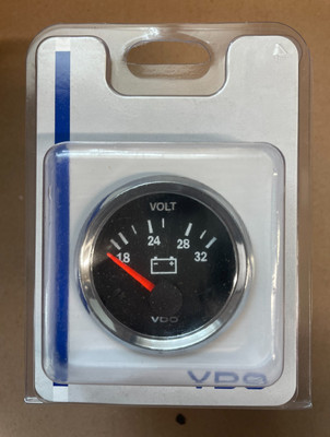 VDO Vision Chrome 24V Voltmeter, Part # 332-191