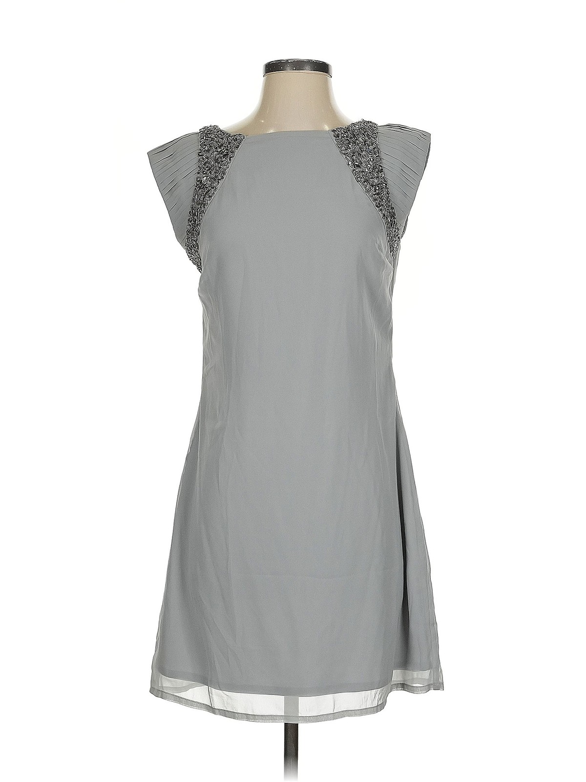 Little Mistress Gray Cocktail Dress for Women Size 4-image