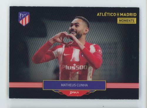 2024 Matheus Cunha Daka Moments Acetate Gold Atletico Madrid Soccer Card 10/10