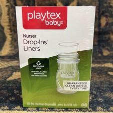 Playtex Baby Nurser Drop-Ins Liners 4oz Bottles 100 Baby Bottle Nursery