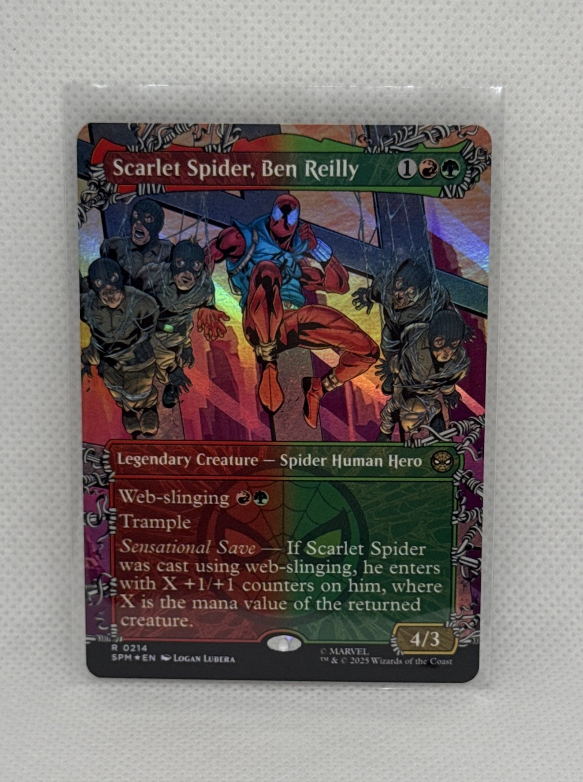 Scarlet Spider, Ben Reilly (Borderless) Marvel's Spider-Man Foil