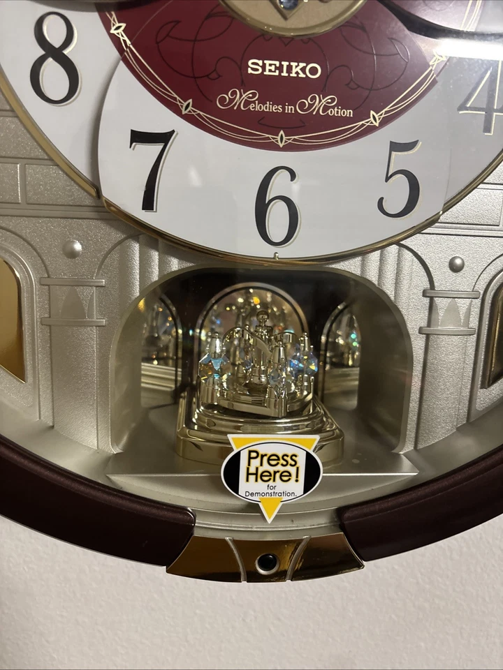 Seiko Melodies In Motion Musical Wall Clock Beatles Songs QXM565BRH - Image 2 of 4