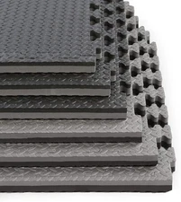 Xspec 1" Extra Thick 48 Sq Ft Reversible EVA Gym Foam Floor Mat Tiles (24" X 24"