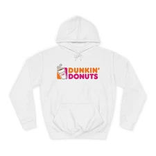 Dunkin Donuts Hoodie Logo Coffee Lover Retro Unisex College Hoodie