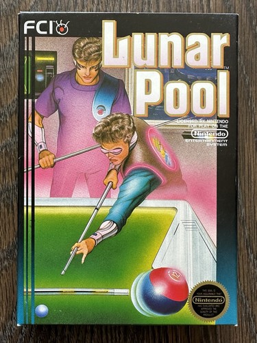 Lunar Pool NUR VERPACKUNG (Nintendo, NES 1987) Guter Zustand! Vervollständige dein Spiel 🔥