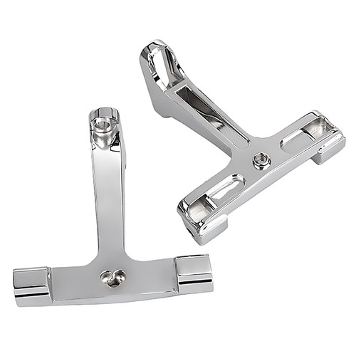Chrome Passenger Footboard Mount Brackets For Harley Road Electra Street Glide - Picture 11 of 15