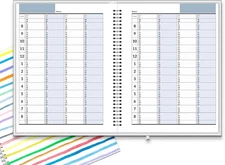 4 Column Appointment Book - Daily and Hourly Schedule Book with 128 Pages