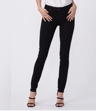 Paige Verdugo Ultra Skinny Black Women's Jeans Stretch Pockets Denim 30 