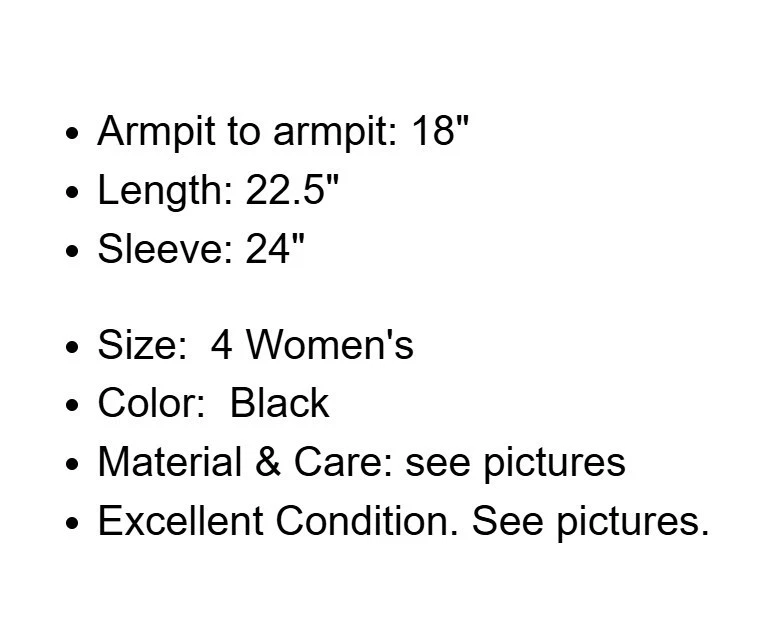 Kasper ASL Jacket Womens 4 Black Lined Blazer Fitted Office Career Academia - Image 4 of 4