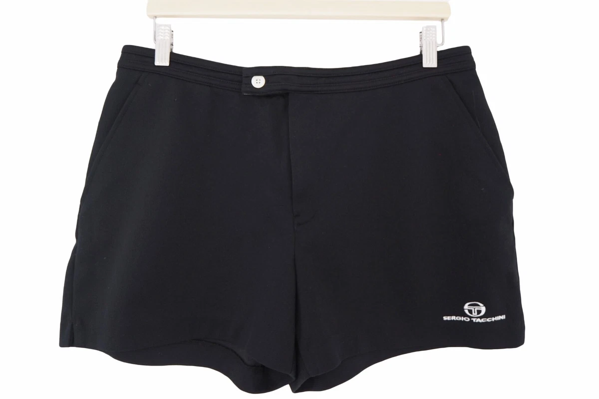 Short De Jogging Sergio Tacchini – Homme, Noir, Taille S, Neuf Avec étiquettes
