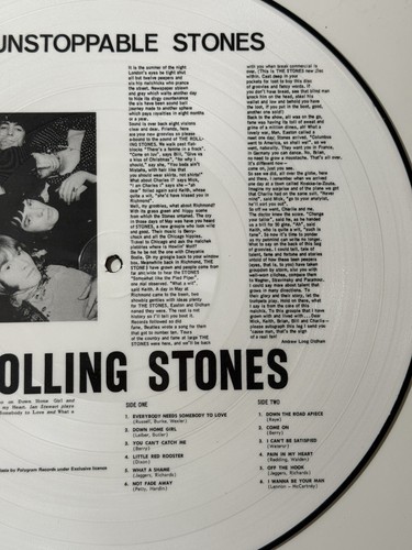 Framed Rolling Stones Unstoppable Stones Pictured vinyl LKM 6004 Australasia - Picture 10 of 10