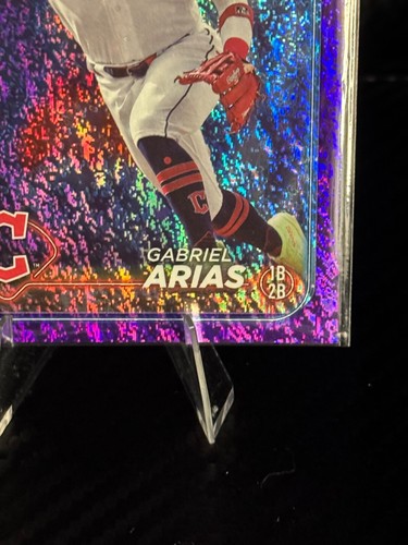 2024 Topps Serie 2 - Gabriel Arias #579 Foglio Viola /799 - Foto 4 di 6